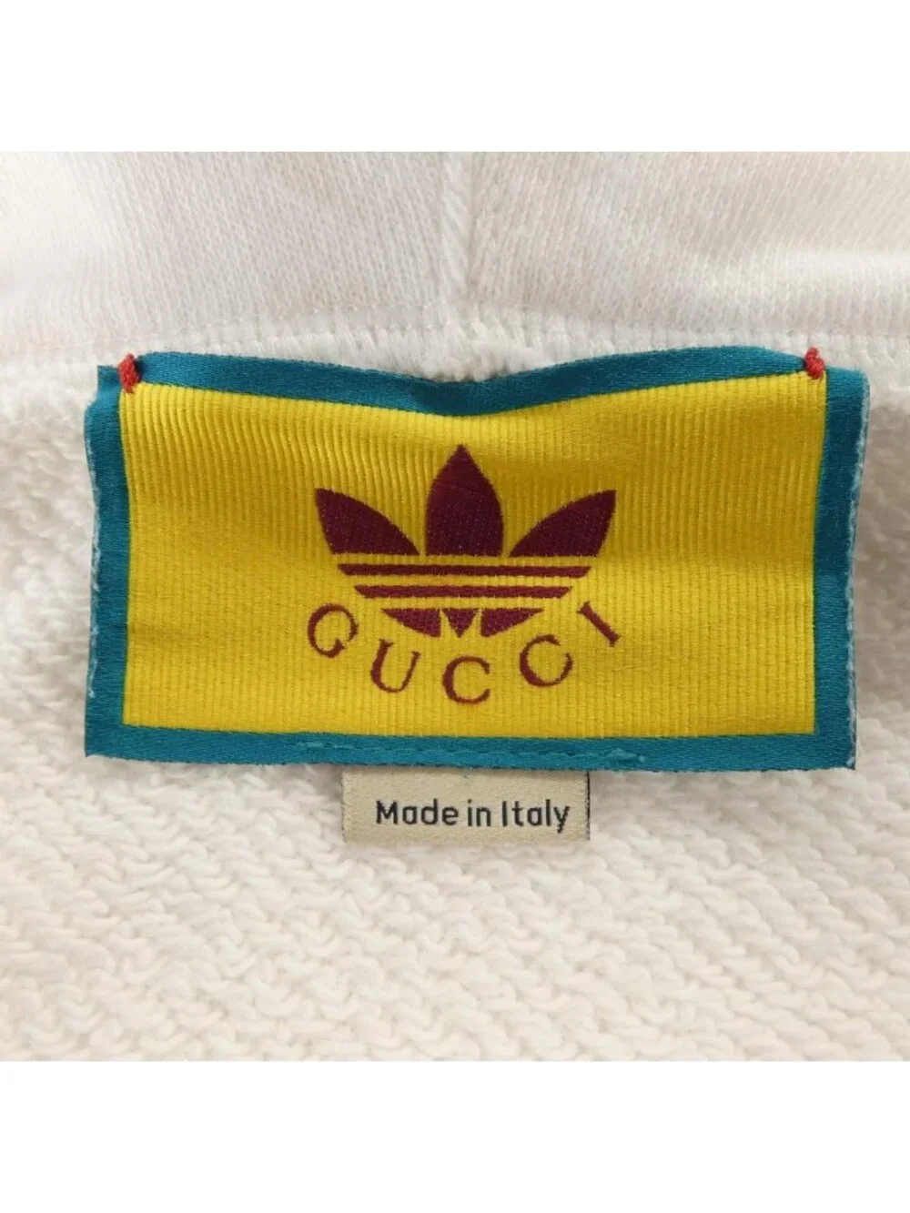 Gucci Adidas Hoodie White